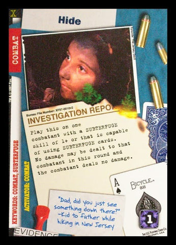 X-Files CCG | Hide XF97-0010v2  | The Nerd Merchant