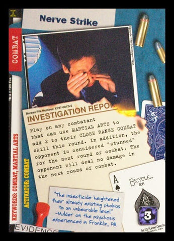 X-Files CCG | Nerve Strike XF97-0012v2  | The Nerd Merchant