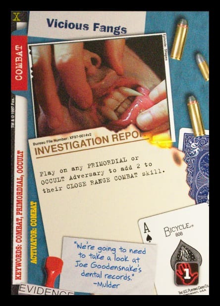 X-Files CCG | Vicious Fangs XF97-0014v2  | The Nerd Merchant