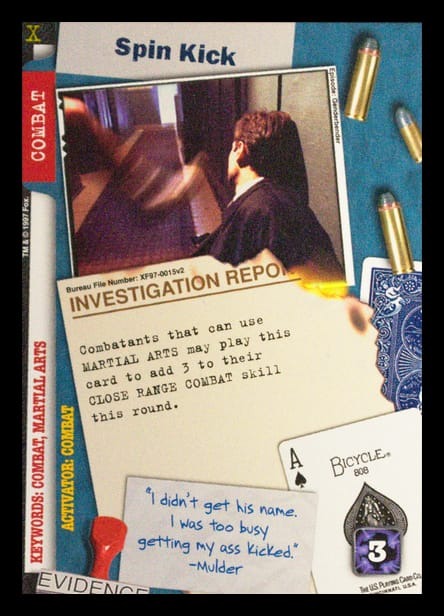 X-Files CCG | Spin Kick XF97-0015v2  | The Nerd Merchant