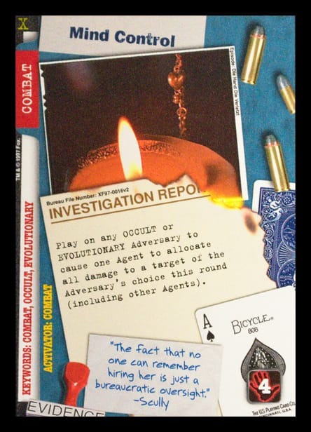 X-Files CCG | Mind Control XF97-0016v2  | The Nerd Merchant