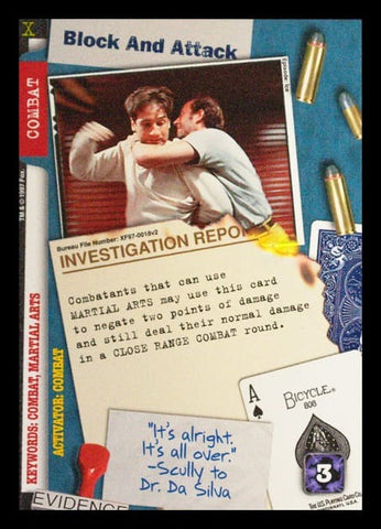 X-Files CCG | Block And Attack XF97-0018v2  | The Nerd Merchant