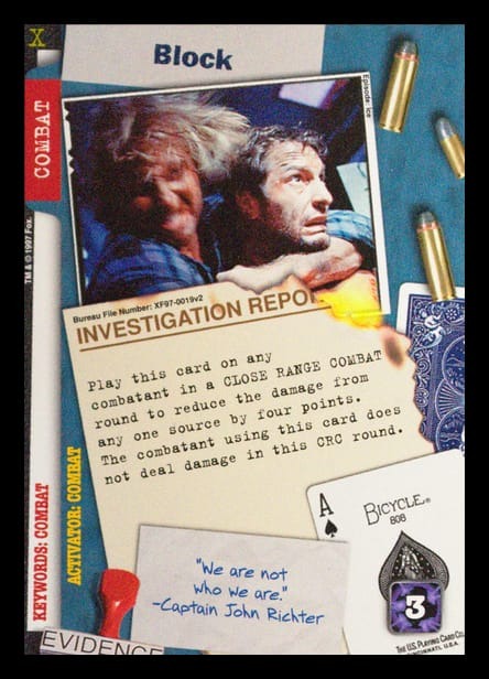 X-Files CCG | Block XF97-0019v2  | The Nerd Merchant