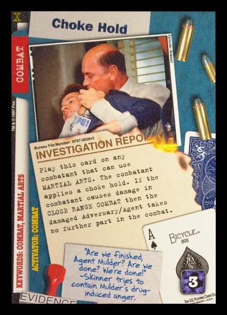 X-Files CCG | Choke Hold XF97-0028v2  | The Nerd Merchant