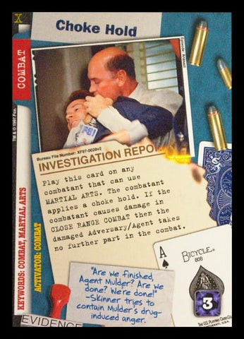 X-Files CCG | Choke Hold XF97-0028v2  | The Nerd Merchant