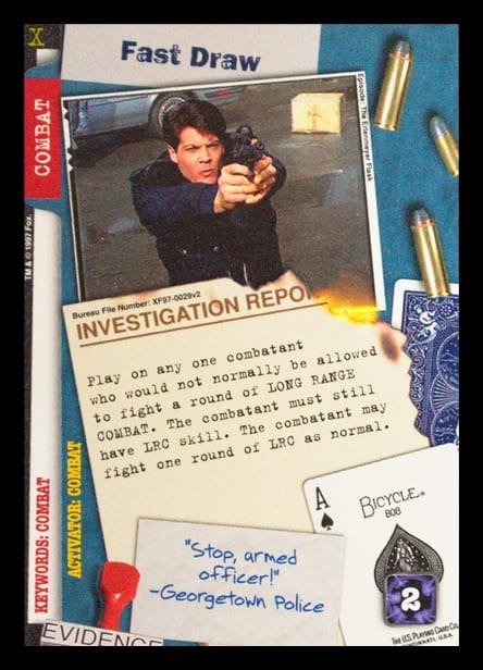 X-Files CCG | Fast Draw XF97-0029v2  | The Nerd Merchant
