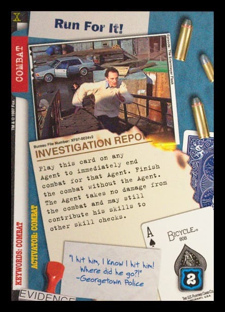 X-Files CCG | Run For It! XF97-0034v2  | The Nerd Merchant