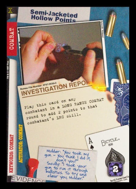 X-Files CCG | Semi-Jacketed Hollow Points XF97-0038v2  | The Nerd Merchant