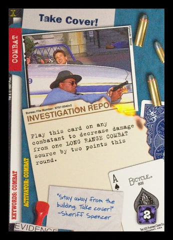 X-Files CCG | Take Cover! XF97-0040v2  | The Nerd Merchant