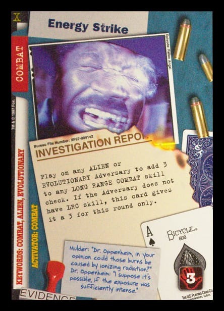 X-Files CCG | Energy Strike XF97-0041v2  | The Nerd Merchant