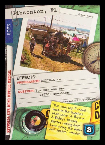X-Files CCG | Gibsonton, FL XF97-0042v2  | The Nerd Merchant