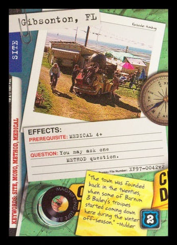 X-Files CCG | Gibsonton, FL XF97-0042v2  | The Nerd Merchant