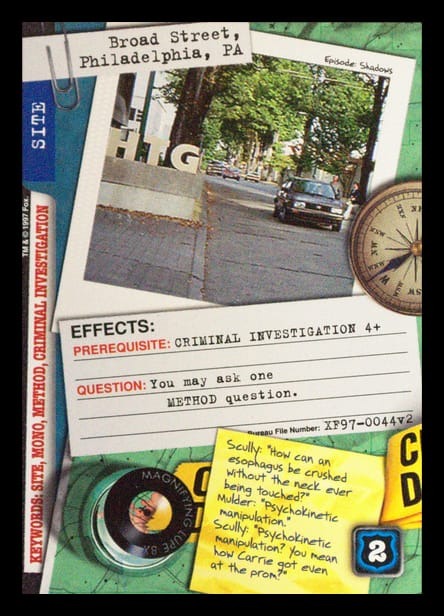 X-Files CCG | Broad Street, Philadelphia, PA XF97-0044v2  | The Nerd Merchant