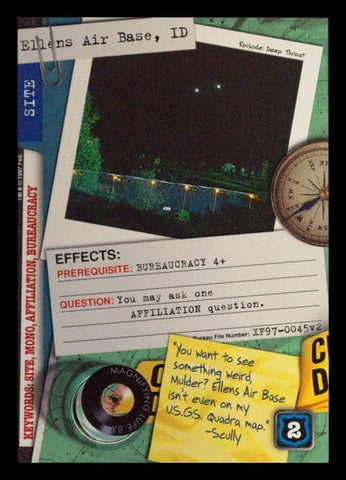 X-Files CCG | Ellens Air Base, ID XF97-0045v2  | The Nerd Merchant