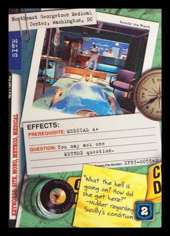 X-Files CCG | Northeast Georgetown Medical Center, Washington DC XF97-0055v2  | The Nerd Merchant