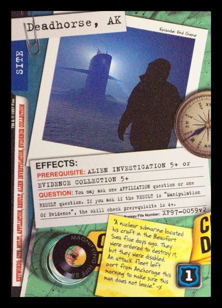 X-Files CCG | Deadhorse, AK XF97-0059v2  | The Nerd Merchant