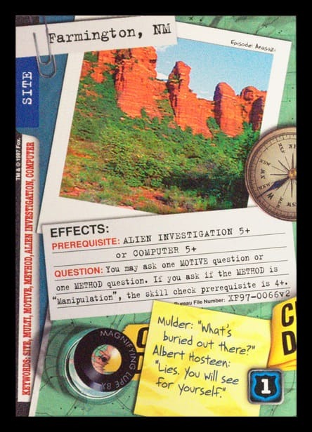 X-Files CCG | Farmington, NM XF97-0066v2  | The Nerd Merchant
