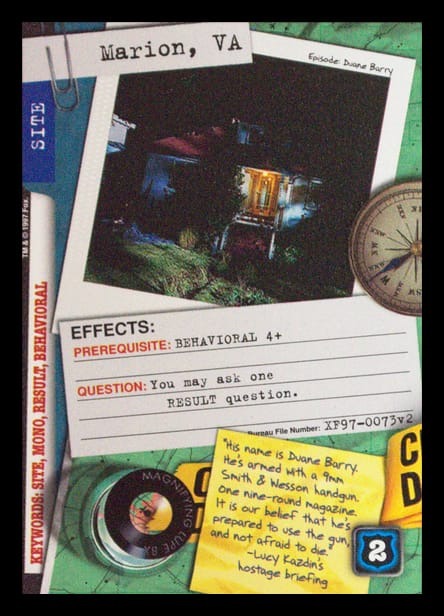 X-Files CCG | Marion, VA XF97-0073v2  | The Nerd Merchant