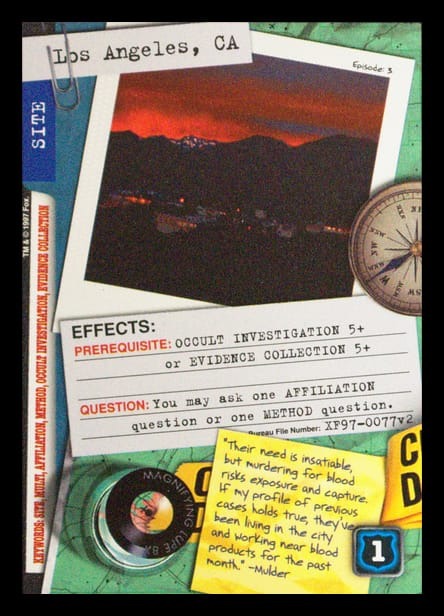 X-Files CCG | Los Angeles, CA XF97-0077v2  | The Nerd Merchant