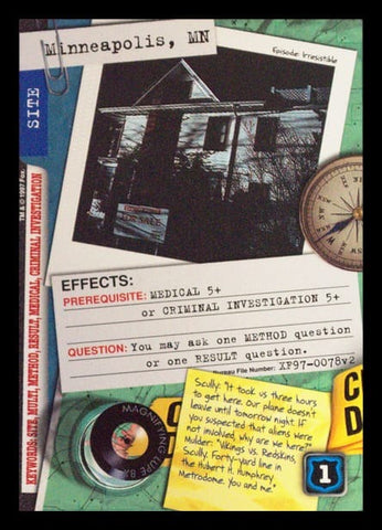 X-Files CCG | Minneapolis, MN XF97-0078v2  | The Nerd Merchant