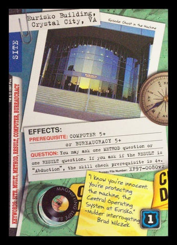 X-Files CCG | Eurisko Building, Crystal City, VA XF97-0080v2  | The Nerd Merchant