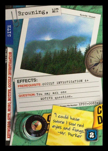 X-Files CCG | Browning, MT XF97-0083v2  | The Nerd Merchant