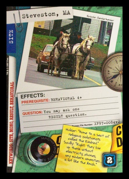 X-Files CCG | Steveston, MA XF97-0084v2  | The Nerd Merchant