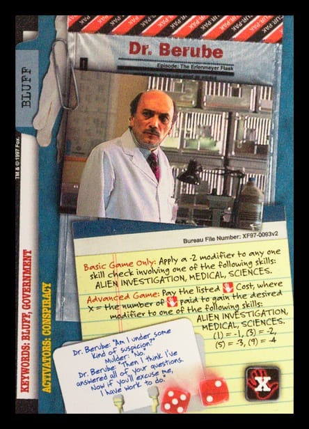 X-Files CCG | Dr. Berube XF97-0093v2  | The Nerd Merchant