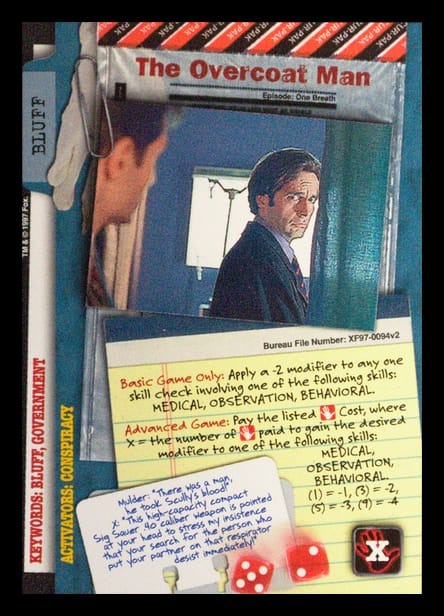 X-Files CCG | The Overcoat Man XF97-0094v2  | The Nerd Merchant