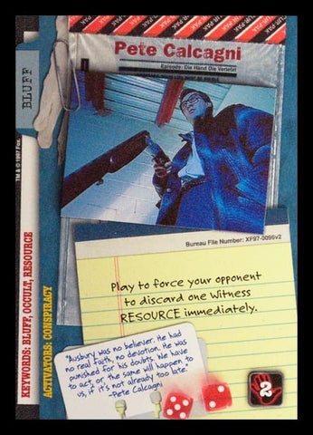 X-Files CCG | Pete Calcagni XF97-0096v2  | The Nerd Merchant