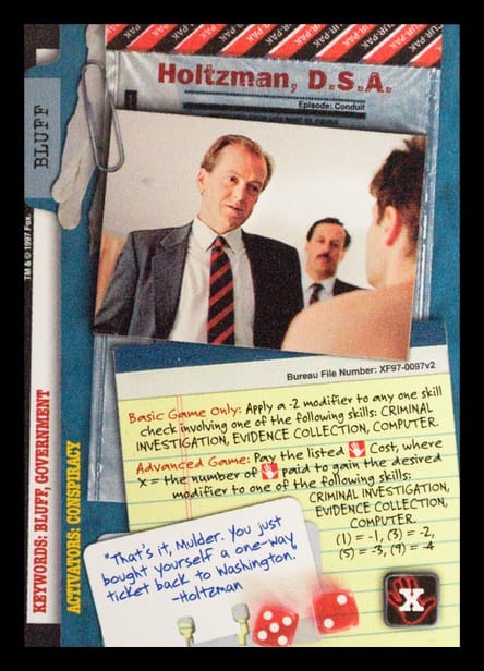 X-Files CCG | Holtzman, D.S.A. XF97-0097v2  | The Nerd Merchant