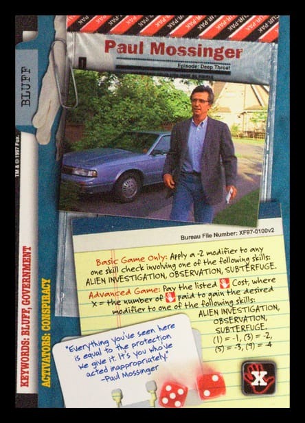 X-Files CCG | Paul Mossinger XF97-0100v2  | The Nerd Merchant