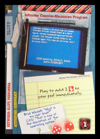 X-Files CCG | Intruder Counter-Measures Program XF97-0101v2  | The Nerd Merchant