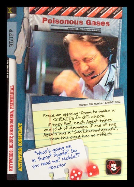 X-Files CCG | Poisonous Gases XF97-0103v2  | The Nerd Merchant