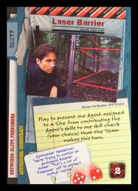 X-Files CCG | Laser Barrier XF97-0104v2  | The Nerd Merchant