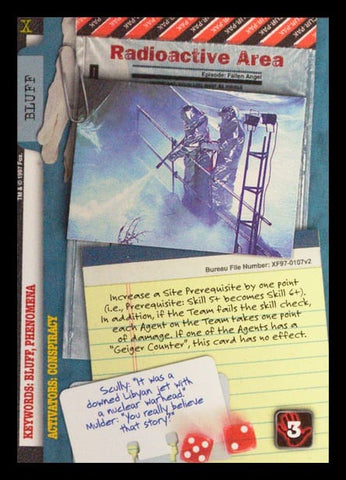 X-Files CCG | Radioactive Area XF97-0107v2  | The Nerd Merchant