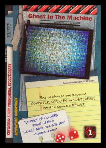 X-Files CCG | Ghost In The Machine XF97-0108v2  | The Nerd Merchant