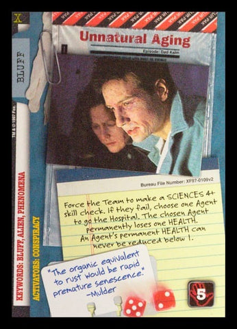 X-Files CCG | Unnatural Aging XF97-0109v2  | The Nerd Merchant