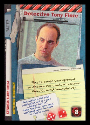 X-Files CCG | Detective Tony Fiore XF97-0118v2  | The Nerd Merchant