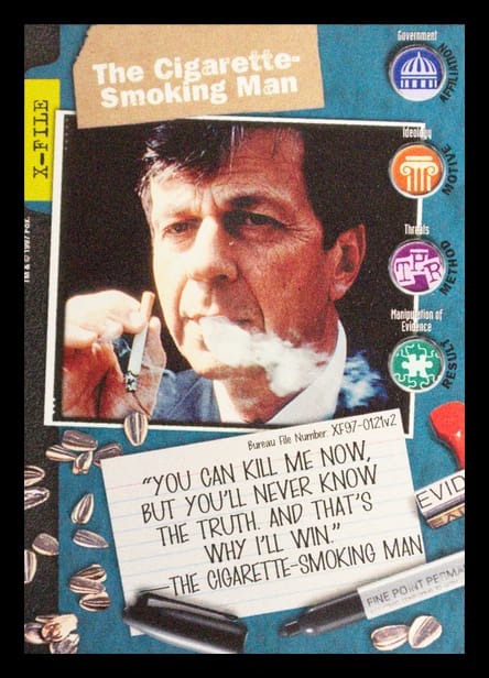 X-Files CCG | The Cigarette-Smoking Man XF97-0121v2  | The Nerd Merchant