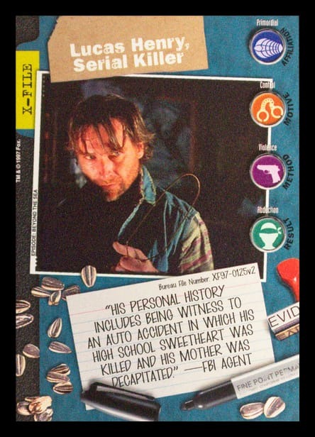 X-Files CCG | Lucas Henry, Serial Killer XF97-0125v2  | The Nerd Merchant
