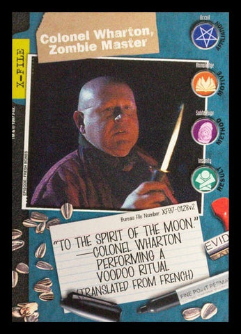 X-Files CCG | Colonel Wharton, Zombie Master XF97-0128v2  | The Nerd Merchant