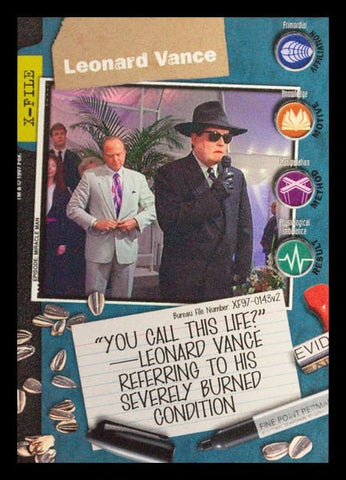 X-Files CCG | Leonard Vance XF97-0143v2  | The Nerd Merchant
