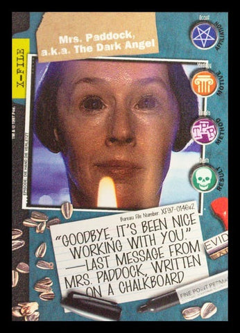 X-Files CCG | Mrs. Paddock, a.k.a. The Dark Angel XF97-0146v2  | The Nerd Merchant