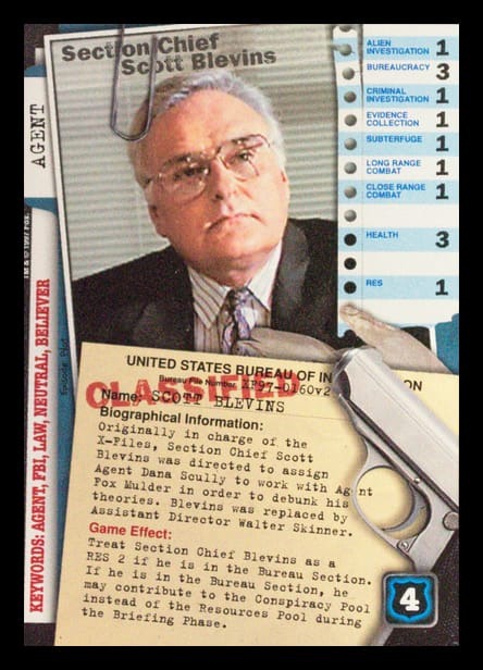 X-Files CCG | Section Chief Scott Blevins XF97-0160v2  | The Nerd Merchant