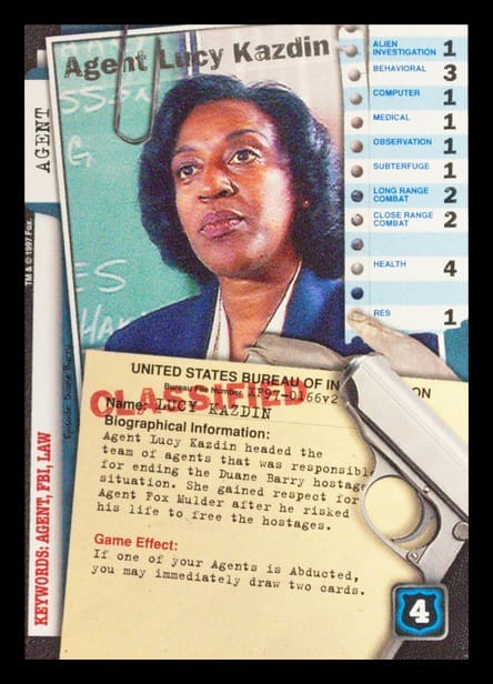 X-Files CCG | Agent Lucy Kazdin XF97-0166v2  | The Nerd Merchant