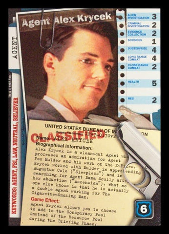 X-Files CCG | Agent Alex Krycek XF97-0170v2  | The Nerd Merchant