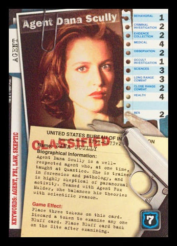 X-Files CCG | Agent Dana Scully XF97-0173v2  | The Nerd Merchant