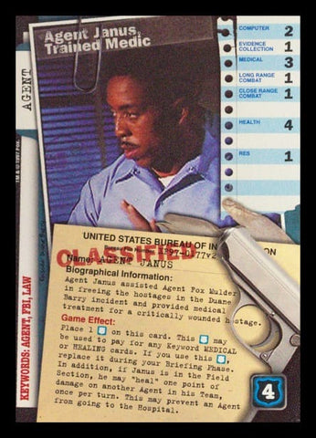 X-Files CCG | Agent Janus, Trained Medic XF97-0177v2  | The Nerd Merchant