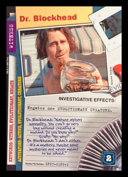 X-Files CCG | Dr. Blockhead XF97-0185v2  | The Nerd Merchant
